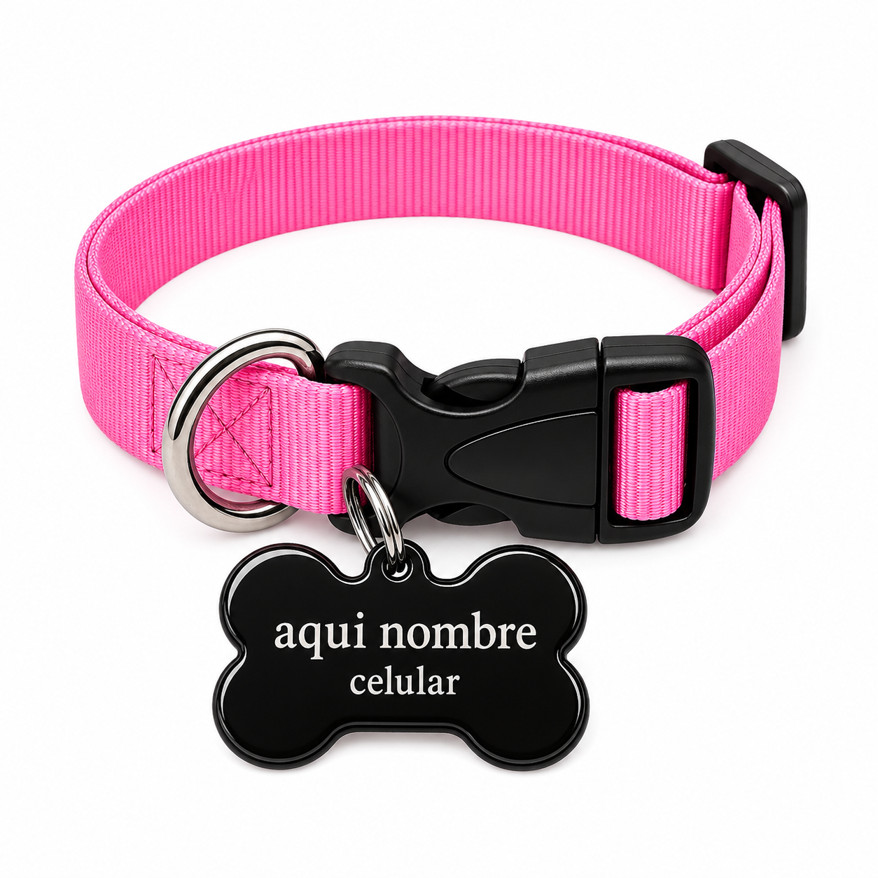 Collar para Perro Ajustable de Reata Premium  + Collar de identificación